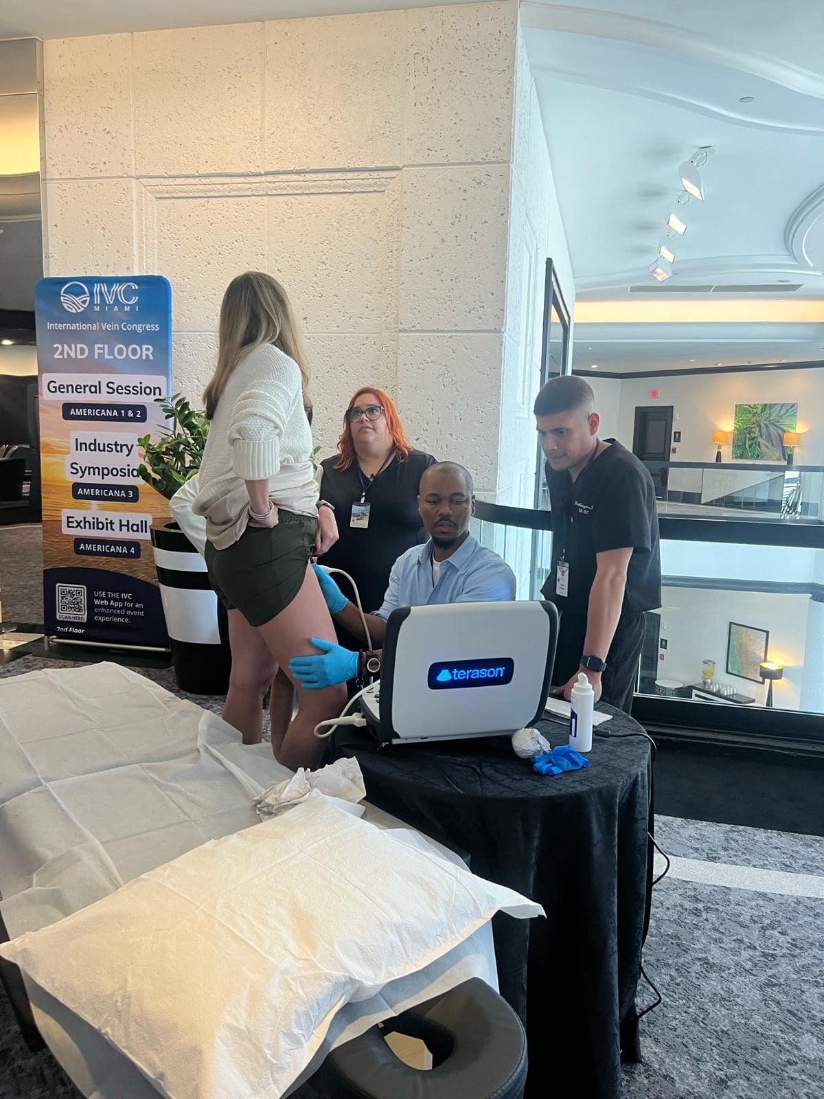 The Vein Heal team supporting a partner practice at the International Vein Congress